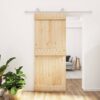 8721012081437_m_en_hd_1.jpg Sliding Door with Hardware Set 85x210 cm Solid Wood Pine
