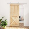 8721012081512_m_en_hd_1.jpg Sliding Door with Hardware Set 85x210 cm Solid Wood Pine