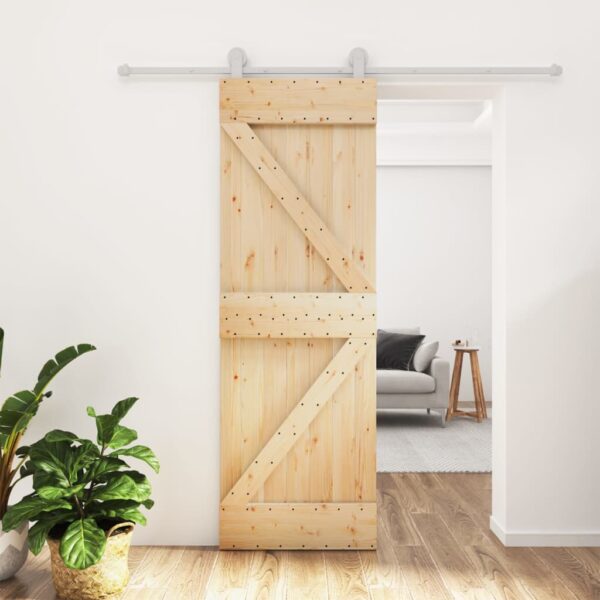 8721012081536_m_en_hd_1.jpg Sliding Door with Hardware Set 70x210 cm Solid Wood Pine