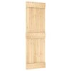 Sliding Door with Hardware Set 70x210 cm Solid Wood Pine