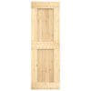 Sliding Door with Hardware Set 70x210 cm Solid Wood Pine