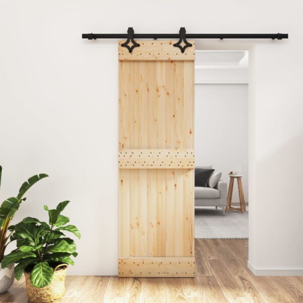 8721012081949_m_en_hd_1.jpg Sliding Door with Hardware Set 70x210 cm Solid Wood Pine
