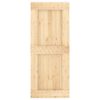 Sliding Door with Hardware Set 85x210 cm Solid Wood Pine