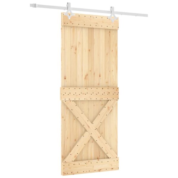 8721012082267_a_en_hd_1.jpg Sliding Door with Hardware Set 85x210 cm Solid Wood Pine