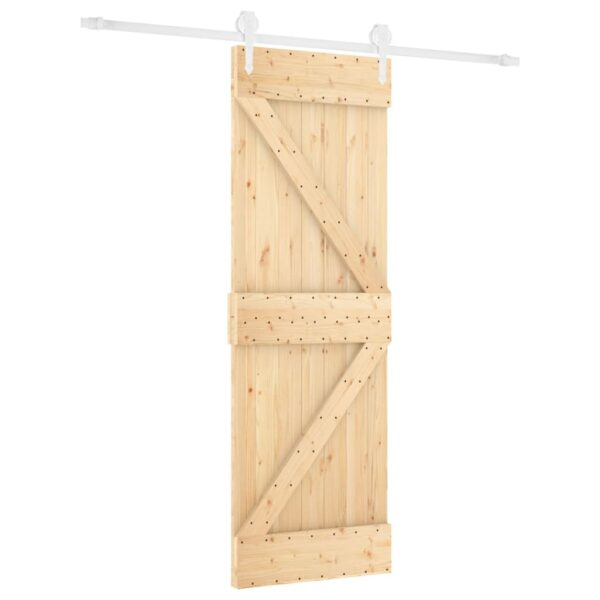 8721012083035_a_en_hd_1.jpg Sliding Door with Hardware Set 70x210 cm Solid Wood Pine