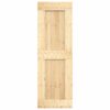 Sliding Door with Hardware Set 70x210 cm Solid Wood Pine