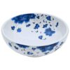 Countertop Basin White and Blue Round Î¦41x14 cm Ceramic