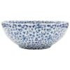 Countertop Basin White and Blue Round Î¦41x14 cm Ceramic
