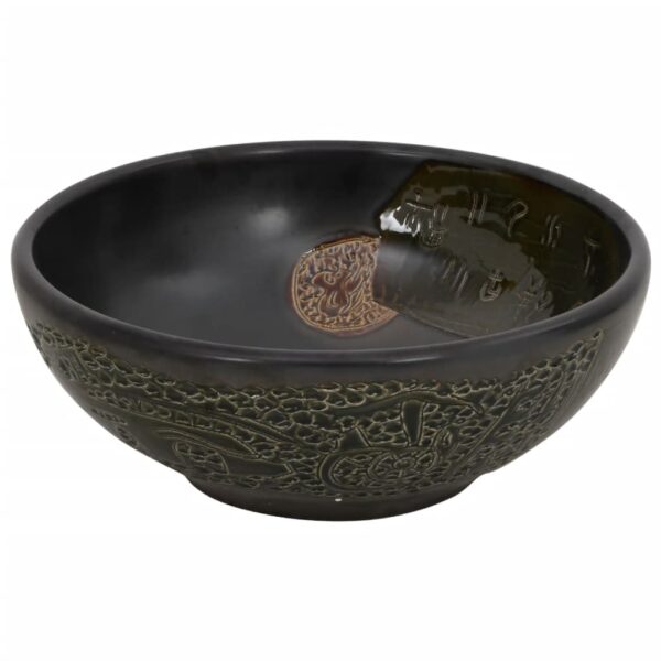 8721012118676_g_en_hd_1.jpg Countertop Basin Black Round Φ41x14 cm Ceramic