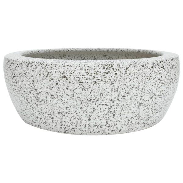 Countertop Basin Grey Round Î¦41x14 cm Ceramic
