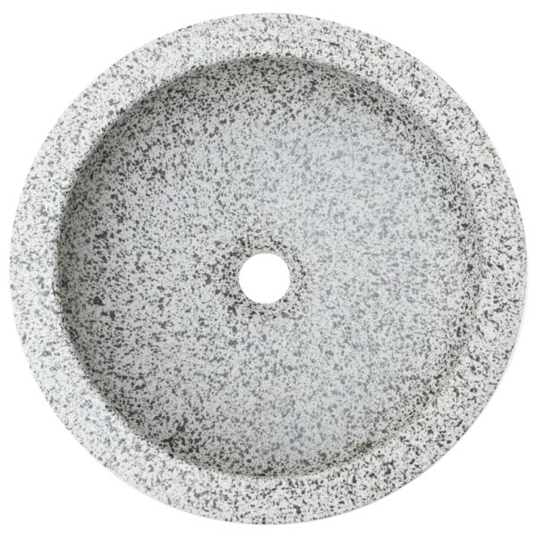Countertop Basin Grey Round Î¦41x14 cm Ceramic