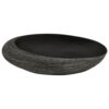 Countertop Basin Grey and Black Oval 59x40x14 cm Ceramic