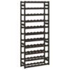 8721012193161_a_en_hd_1.jpg Wine Rack for 77 Bottles Black Solid Wood Pine