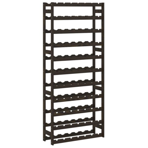 8721012193161_a_en_hd_1.jpg Wine Rack for 77 Bottles Black Solid Wood Pine