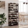8721012193161_m_en_hd_1.jpg Wine Rack for 77 Bottles Black Solid Wood Pine