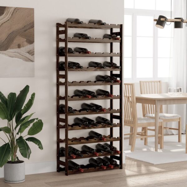 8721012193161_m_en_hd_1.jpg Wine Rack for 77 Bottles Black Solid Wood Pine