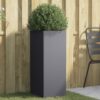 Planter Anthracite 32x29x75 cm Steel