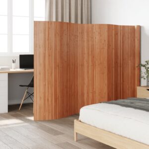 Room Divider Brown Width 600 cm Height 165 cm Bamboo