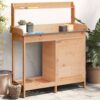 8721012455283_m_en_hd_1.jpg Potting Table with Cabinet Brown 110.5x45x124.5 cm Solid Wood Fir