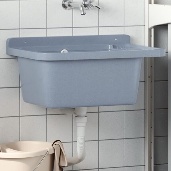8721012490352_m_en_hd_1.jpg Sink Washbasin for Wall Mounting Grey 60x40x28 cm Resin