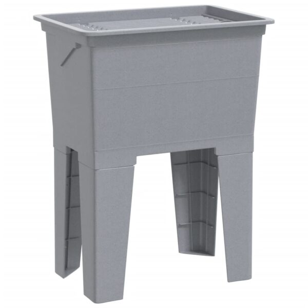 Laundry Tub Grey 59x41x75 cm Resin