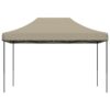 Foldable Party Tent Pop-Up Taupe 410x279x315 cm