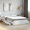 8721102623035_m_en_hd_1.jpg Bed Frame with Drawers without Mattress White 150x200 cm King Size