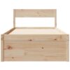 Bed Frame without Mattress 90x190 cm Single Solid Wood Pine