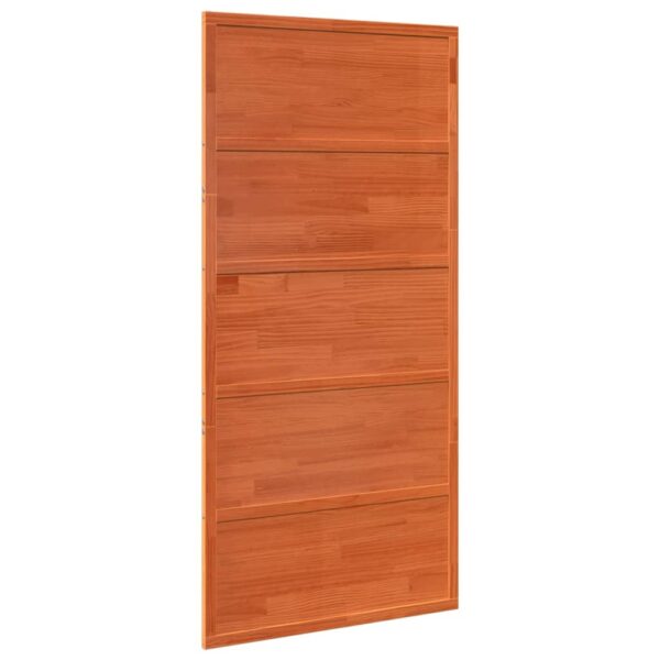 Barn Door Wax Brown 100x208 cm Solid Wood Pine