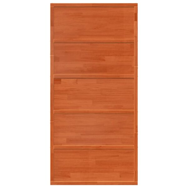 Barn Door Wax Brown 100x208 cm Solid Wood Pine