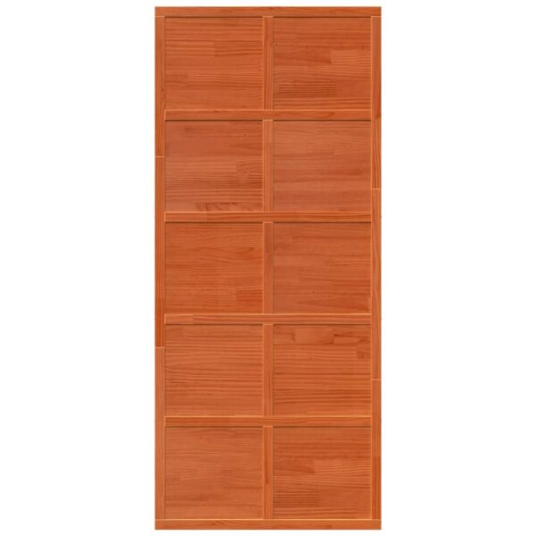Barn Door Wax Brown 90x208 cm Solid Wood Pine