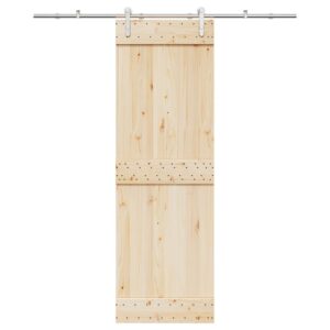 Sliding Door Hardware Kit 183 cm Stainless Steel Silver