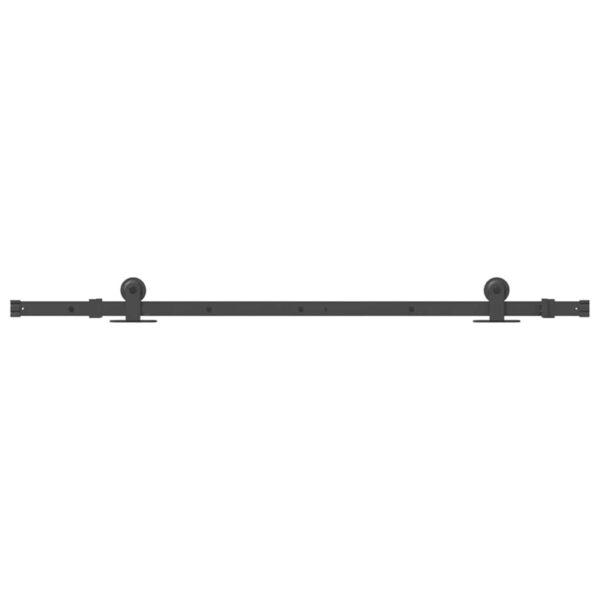 Sliding Door Hardware Kit 152.5 cm Steel Black