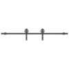 Sliding Door Hardware Kit 200 cm Steel Black