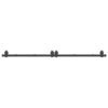Sliding Door Hardware Kit 200 cm Steel Black
