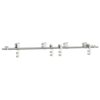 Sliding Door Hardware Kit 200 cm Stainless Steel Silver