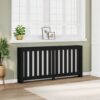 8721102950117_m_en_hd_1.jpg Radiator Cover Black 175x20x82 cm Engineered Wood