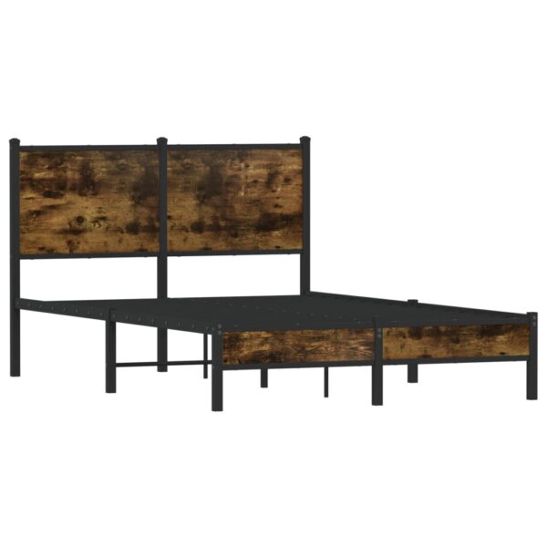 8721102953989_g_en_hd_1.jpg Metal Bed Frame without Mattress Smoked Oak 120x190 cm Small Double