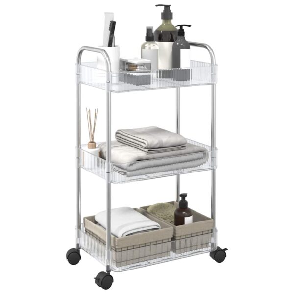 8721102959257_m_en_hd_1.jpg Storage Trolley 3-Tier Transparent 37x28x68 cm Acrylic