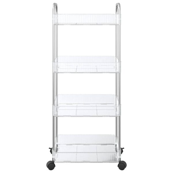 8721102959271_g_en_hd_2.jpg Storage Trolley 4-Tier Transparent 37x28x95 cm Acrylic