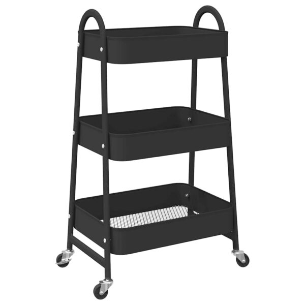 8721102959295_a_en_hd_1.jpg Storage Trolley 3-Tier Black 42x41.5x77 cm Steel