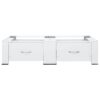 Double Washing Machine Pedestal with Drawers White