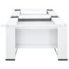 Double Washing Machine Pedestal with Drawers White