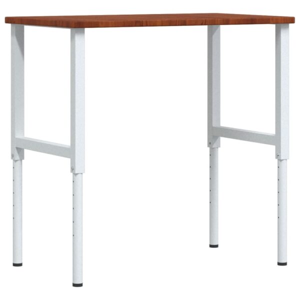 8721158412140_a_en_hd_1.jpg Workbench Dark Brown 100x60x(71.5-98) cm Solid Wood Oak Rectangular