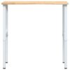 Workbench 100x60x(71.5-98) cm Solid Wood Oak