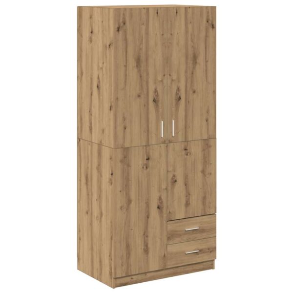 8721158434623_a_en_hd_1.jpg Wardrobe Artisian Oak 80x52x180 cm Engineered Wood