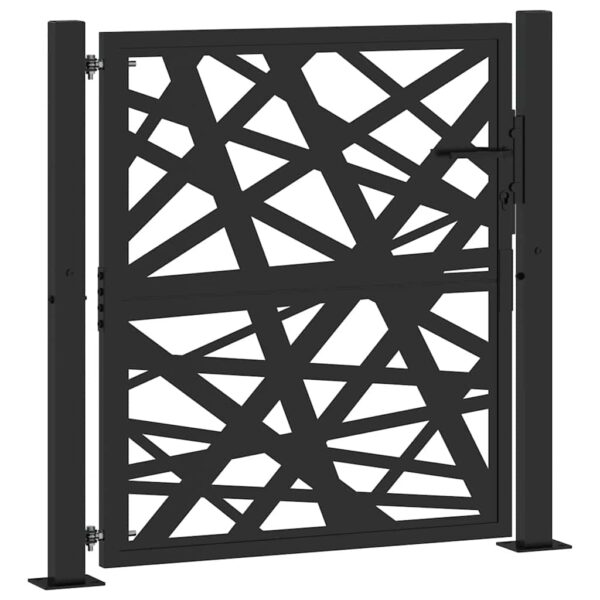 Garden Gate Black 100x100 cm Steel Light Design