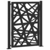 Garden Gate Black 100x125 cm Steel Light Design