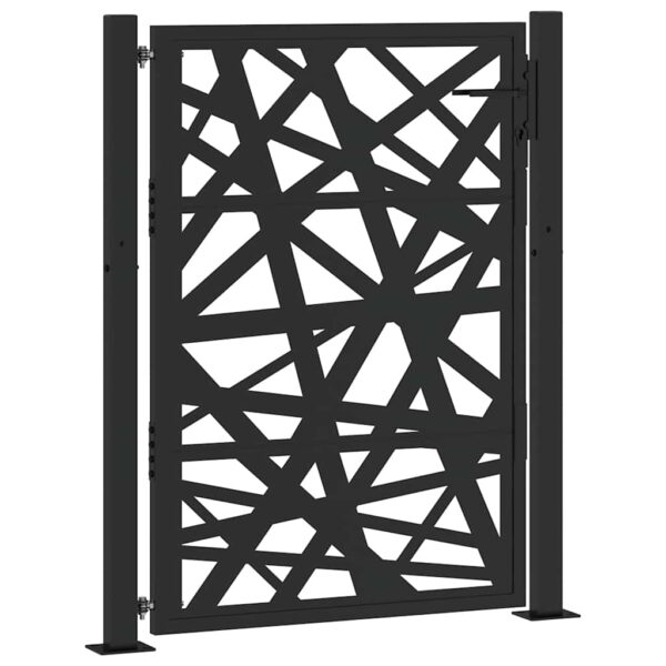 Garden Gate Black 100x125 cm Steel Light Design