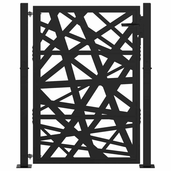 Garden Gate Black 100x125 cm Steel Light Design